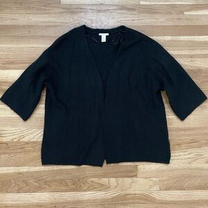 Basic/Basique Black Open-Front Cardigan for Women’s Size XS